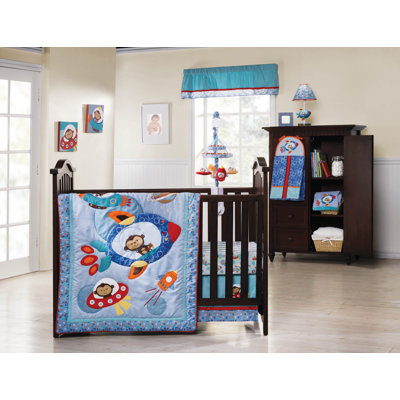 Kids Line Astro Monkey Crib Bedding Collection