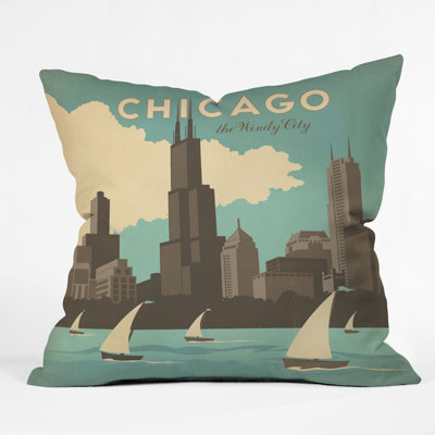 DENY Designs Anderson Design Group Chicago Throw Pillow