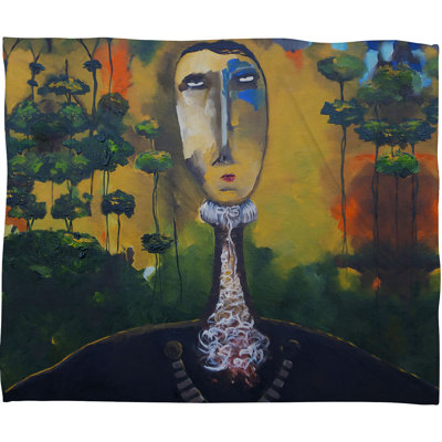 DENY Designs Robin Faye Gates forest for Trees Fleece Throw Blanket