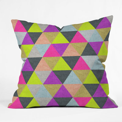 DENY Designs Bianca Green Ocean of Pyramid Throw Pillow