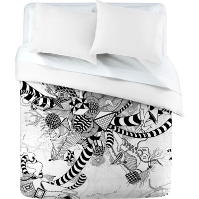DENY Designs Iveta Abolina Black And White Play Duvet Cover Collection