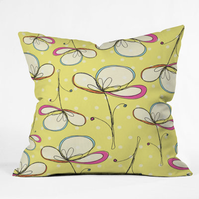 DENY Designs Rachael Taylor Floral Umbrellas Throw Pillow