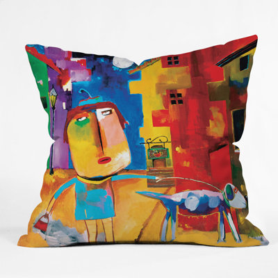 DENY Designs Robin Faye Gates Sylvia Needs Eggs Throw Pillow