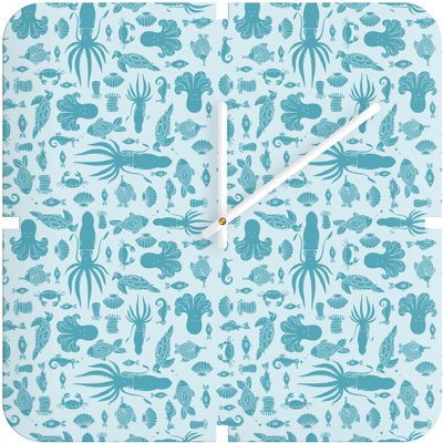DENY Designs Jennifer Denty Sea Creatures Custom Clock