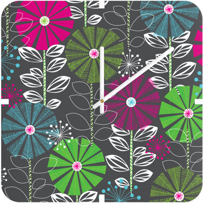 DENY Designs Khristian A Howell Cape Town Blooms Custom Clock