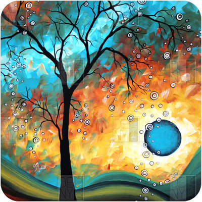 DENY Designs Madart Inc. Aqua Burn Wall Art