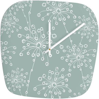 DENY Designs Rachael Taylor Quirky Motifs Modern Clock