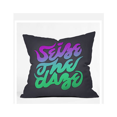 DENY Designs Wesley Bird Seize The Daze Throw Pillow
