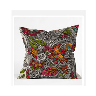 DENY Designs Valentina Ramos Random Flowers Throw Pillow