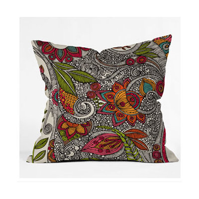 DENY Designs Valentina Ramos Random Flowers Throw Pillow