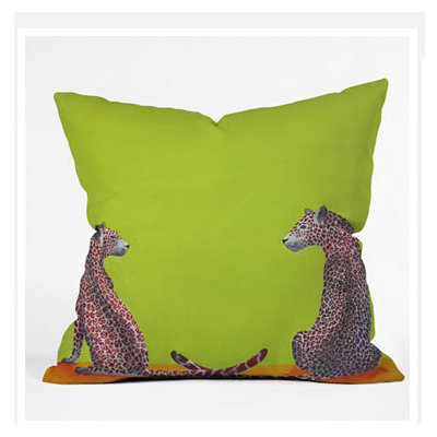 DENY Designs Clara Nilles Leopard Lovers Throw Pillow