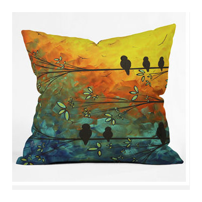 DENY Designs Madart Inc. Birds Of A Feather Throw Pillow