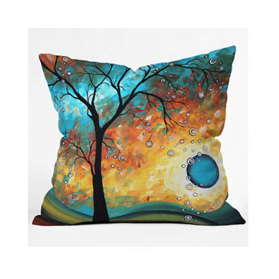 DENY Designs Madart Inc. Aqua Burn Throw Pillow