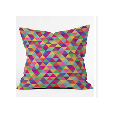 DENY Designs Bianca Green in Love with Triangles Throw Pillow