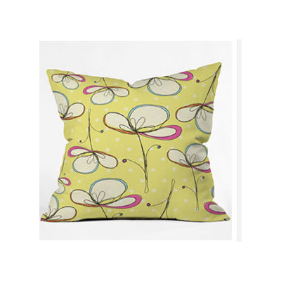 DENY Designs Rachael Taylor Floral Umbrellas Throw Pillow