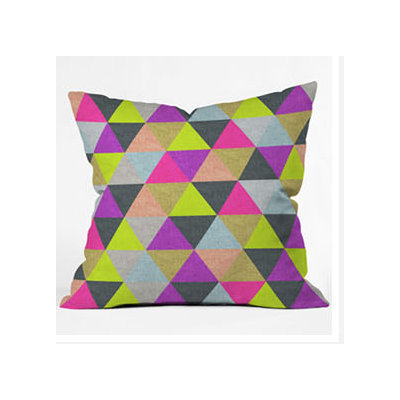 DENY Designs Bianca Green Ocean of Pyramid Throw Pillow