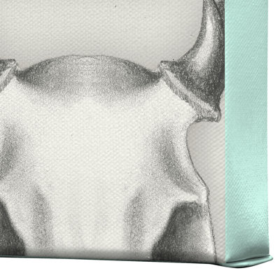 DENY Designs Wesley Bird Skull Gallery Wrapped Canvas