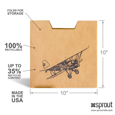 Sprout Cardboard Cubby Bins (Set of 3)