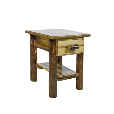 Glacier Country 1 Drawer and Shelf Nightstand by Montana Woodworks® -image
