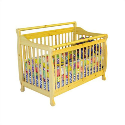 Dream On Me Liberty Two Piece Convertible Crib Nursery Set in Pecan