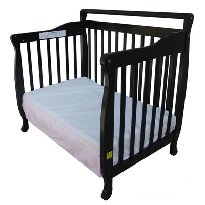 Dream On Me 3-in-1 Portable Convertible Crib in Black