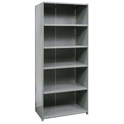 Hallowell Hi-Tech Shelving Heavy-Duty Closed Type Starter and Optional Add-on Unit with 6 Shelves