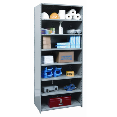 Hallowell Hi-Tech Shelving Heavy-Duty Closed Type Starter Unit with 8 Shelves