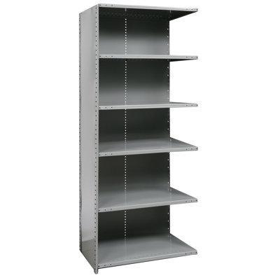 Hallowell Hi-Tech Shelving Heavy-Duty Closed Type Starter and Optional Add-on Unit with 6 Shelves
