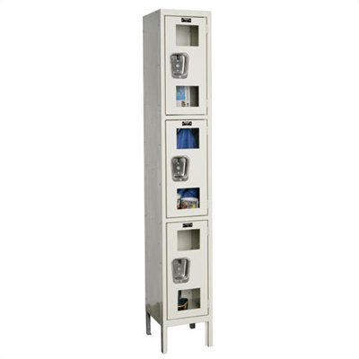 Hallowell Safety-View Stock Lockers - Triple Tier - 1 Section(Unassembled)