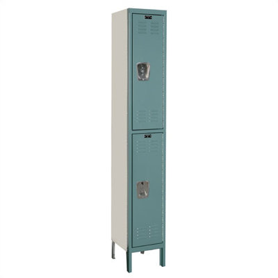 Hallowell Premium Stock 1 Wide 2 Tier Locker (Assembled)