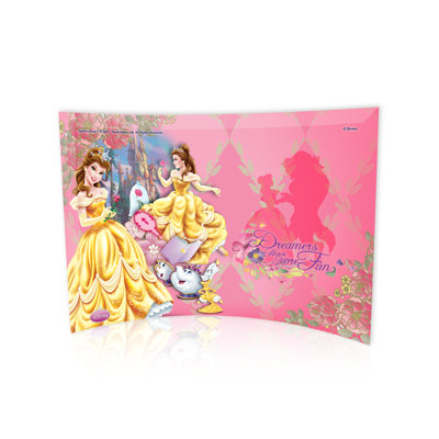 Trend Setters Disney Princesses (Belle) Curved Glass Print with Photo Frame