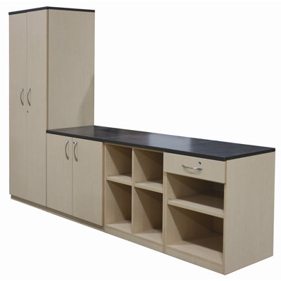 WB Manufacturing Repositionable Replay Vertical Divider / Two Adjustable Shelves Cabinet
