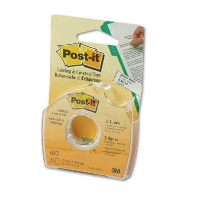3M Removable Cover-Up Tape, Non-Refillable, 1/3" x 700" roll                                                                    