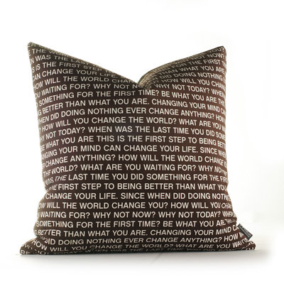 Inhabit Change Your Life Pillow in Sunshine