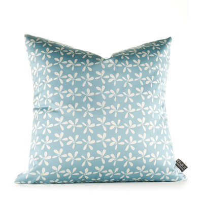 Inhabit Aequorea Rhythm Scribble Pillow in Cornflower