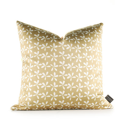 Inhabit Aequorea Rhythm Scribble Pillow in Pear and Rust