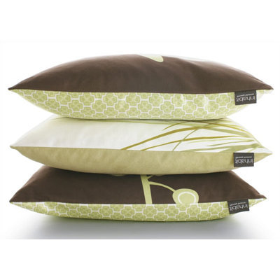 Inhabit Sprout Throw Pillow in Chocolate
