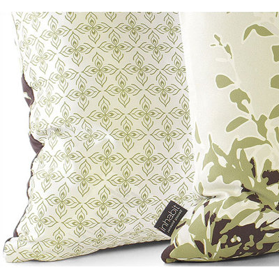 Inhabit Foliage Throw Pillow in Grass