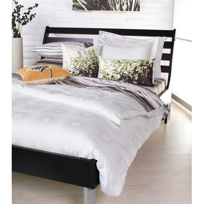 Inhabit Estrella Damask Woven Bedding Collection in Pure White