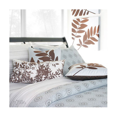 Inhabit Brush Throw Pillow in White