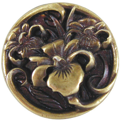 Notting Hill Floral River Irises Knob