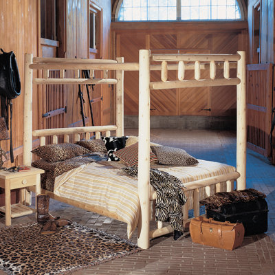 Canopy Four Poster Bed by Rustic Natural Cedar Furniture -image