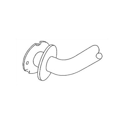 American Specialties Snap Flange Mounting Horizontal Peened Grab Bar (18" x 33")