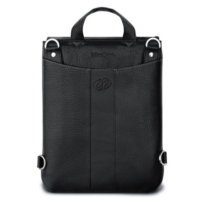 MacCase Premium Leather iPad Flight Jacket with Backpack Option in Black