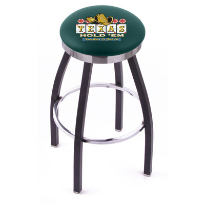 Holland Bar Stool Gambling Single Chrome Ring Swivel Barstool 
