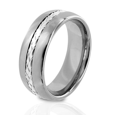 West Coast Jewelry Men's Tungsten Carbide Rope Inlay Ring Ring ... West Coast Jewelry Men's Tungsten Carbide Rope Inlay Ring Ring ...
