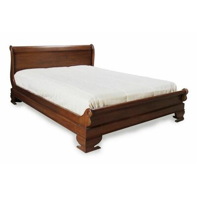 Lock Stock and Barrel Mahogany Sleigh Bed Frame with Low Footboard