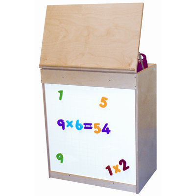 Wood Designs Big Book Display with Magnetic Markerboard