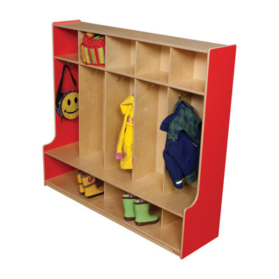 Wood Designs Five Section Offset Seat Locker