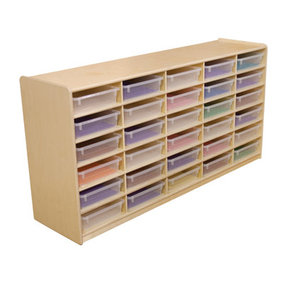 Wood Designs Storage Unit with 3" 30 Letter Trays